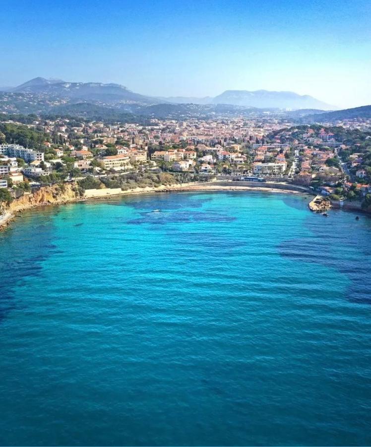 Confortable T2 Vue Mer Avec Terrasse Amenagee Et Parking Prive, Plage Et Port A Pied Sanary-sur-Mer Eksteriør billede